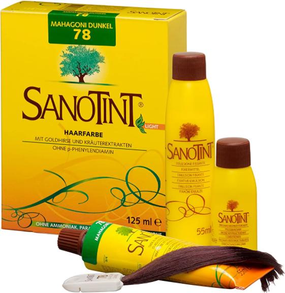 Actual product image Sanotint Sensitive Light Haarfarbe 78 mahagoni (78 mahogany)