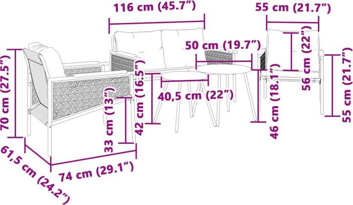 Actual product image VidaXL Lavender