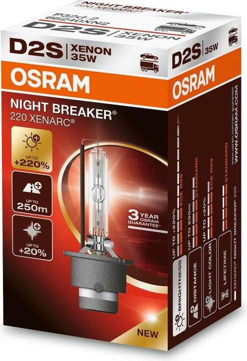 Immagine prodotto Osram D2S Night Breaker 220 Carrozza passeggeri (D2S)
