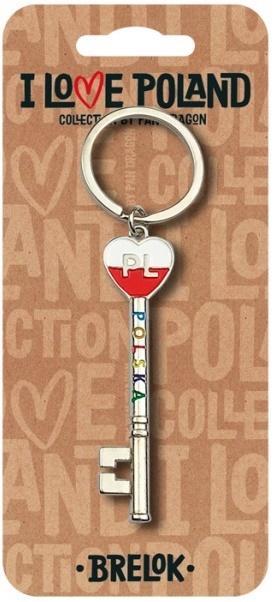Actual product image Nuance Schlüsselanhänger Ich liebe Polen Polska ILP-BRE-A-PL-04
