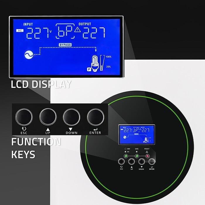 Image du produit Qoltec Off-Grid Solarwechselrichter 6,2kVA 6,2kW 120A MPPT