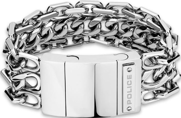 Actual product image Police Chain Mail Bracelet (20 cm, Stainless steel)