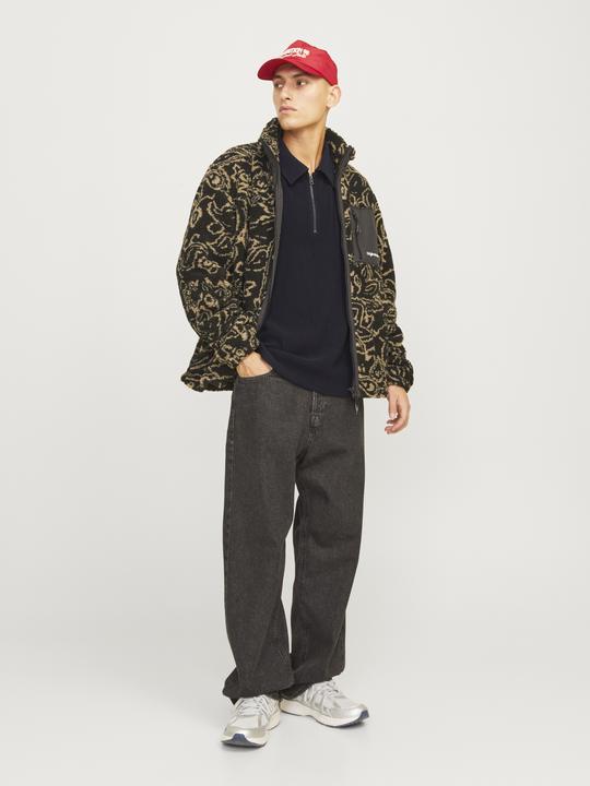 Produktbild Jack & Jones Jorrick Plisse Sweat Zip Split Polo Ln (L)