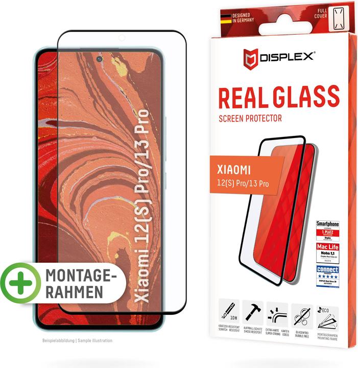 Produktbild Displex Real Glass, Full Cover Panzerglas (1 Stück, Xiaomi 13 Pro, Xiaomi 12 Pro)