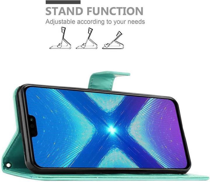 Productafbeelding Cadorabo Bloemen Boekomslag (Honor 8X)