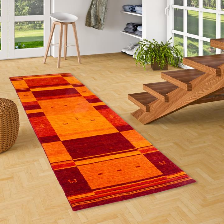 Produktbild Pergamon Natur Wolle Teppich Gabbeh Esta Läufer (70 x 300 cm)