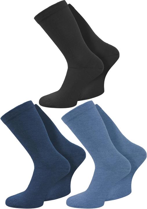 Black, Denim blue, Medium blue