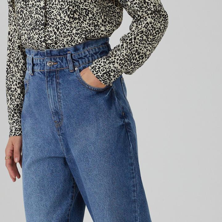 Immagine prodotto La Redoute Collections Jeans a palloncino con vita alta a sacco di carta (M)