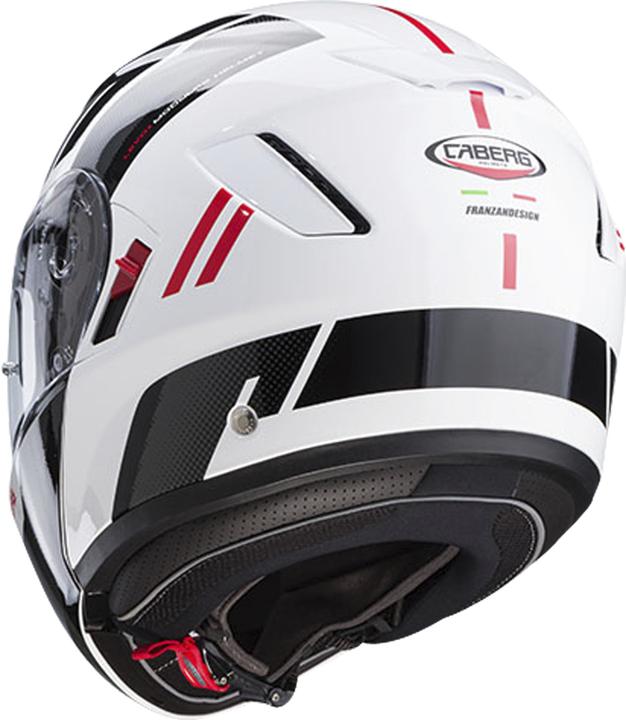 Image du produit Caberg Casque Modulaire Levo X Manta / Blanc / Noir / Rouge / Brillant (XXL)