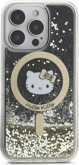 Image du produit Hello Kitty HKHMP16LLGDIK iPhone 16 Pro 6.3" czarny złoty/black gold hardcase Liquid Glitter Fever (Apple iPhone 16 Pro)