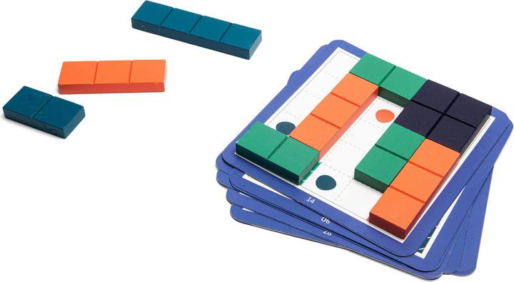 Produktbild BS Toys Quadratisches Puzzle Holz - Formspiel (Italienisch, Französisch, Deutsch)
