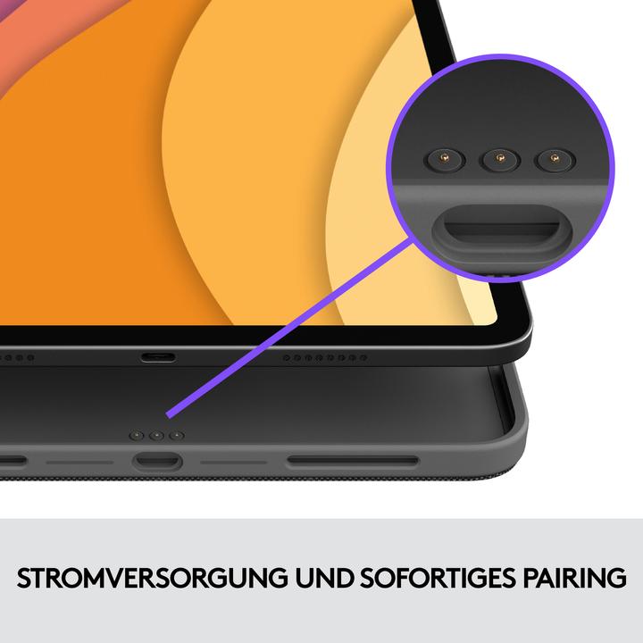 Actual product image Logitech Combo Touch (DE, iPad Air 2020 (4. Gen), iPad Air 2022 (5th Gen))