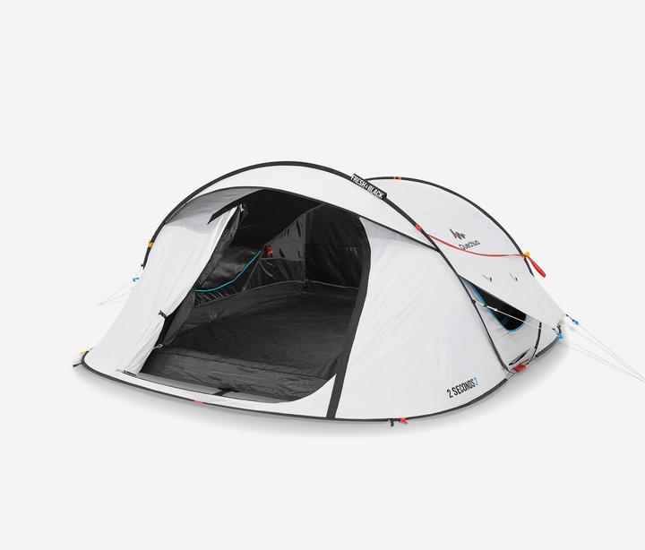 Image du produit Quechua 2 SECONDS 3 Fresh & Black (Tente instantanée, 4.20 kg, 3 personnes)