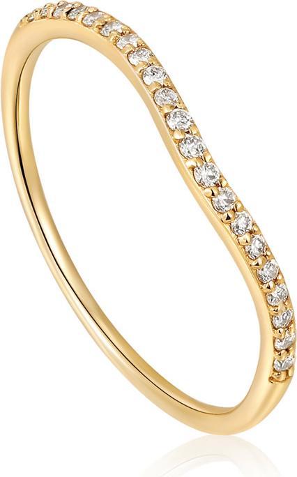 Actual product image Ania Haie 14ct Gold Magma Diamond Ring (52, 950 Platinum)