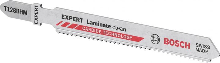 Actual product image Bosch Professional Zubehör Expert Laminate Clean T128 BHM jigsaw blade, 3 pieces