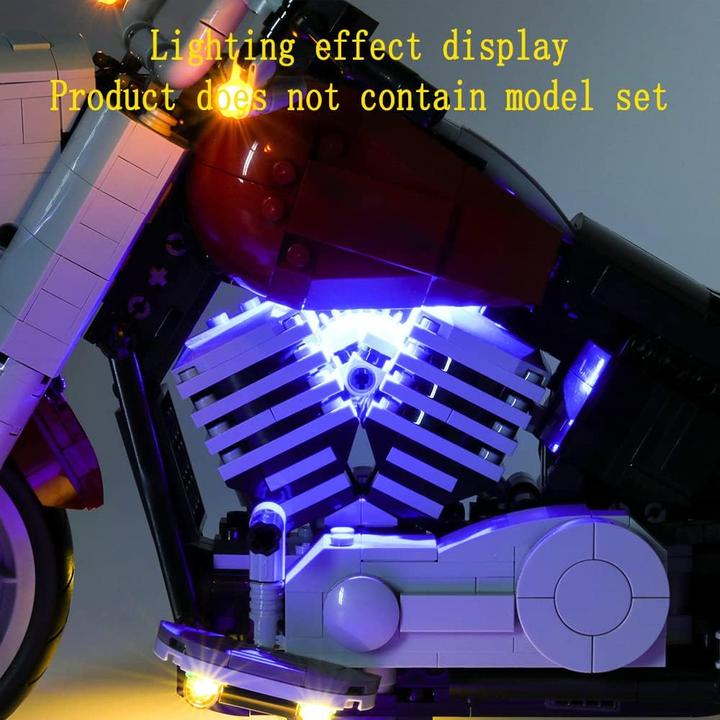Actual product image Geament LED-Licht-Set: Lego Harley-Davidson Fat Boy (10269)