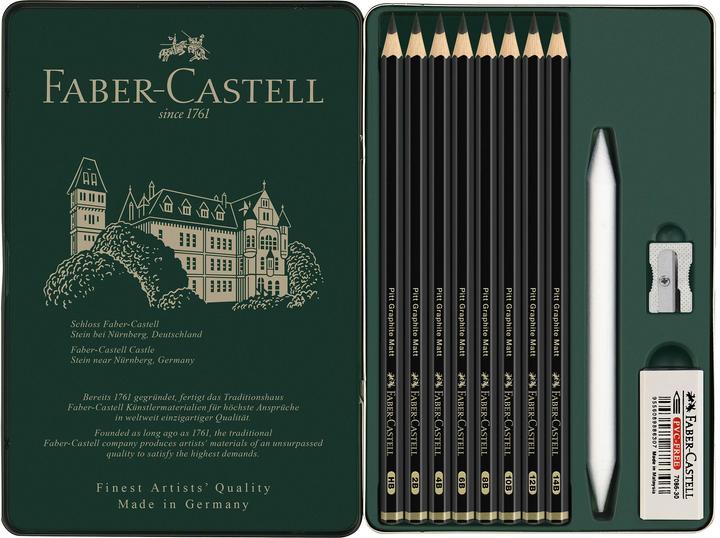Image du produit Faber-Castell Crayon Graphite Set Graphite (2 mm, B, HB, 11 x)