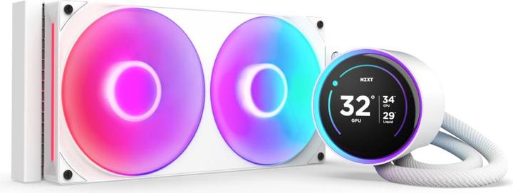 Actual product image NZXT KRAKEN Elite V2 280 RGB Wak Display White RL-KR28E-W2