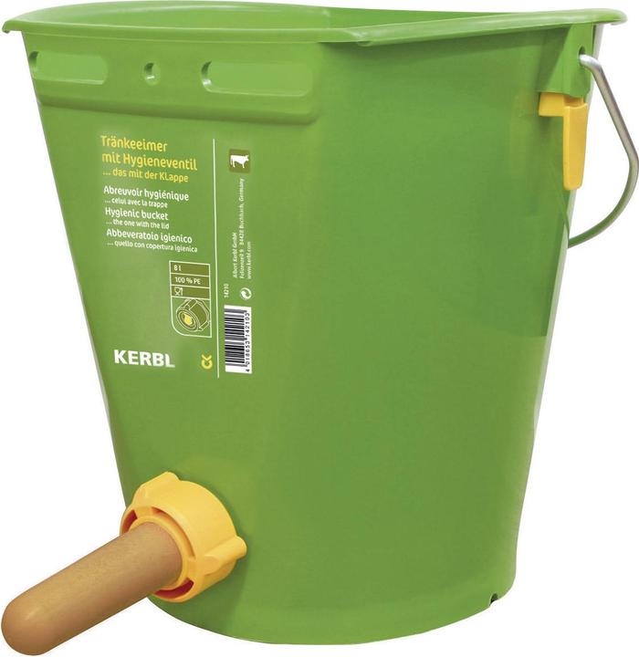 Kerbl Hygiene Tränkeeimer mit Klapp-Ventil für Kälber