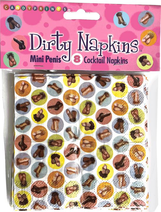 Actual product image Little Genie Productions Dirty Penis Napkins