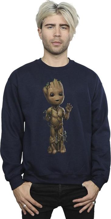 Actual product image Mens I Am Groot Wave Pose Sweatshirt (L)