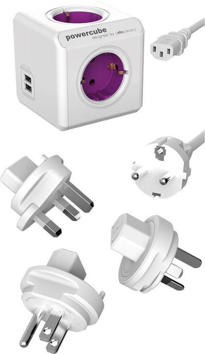 Immagine prodotto Allocacoc ReWirable USB incl. spina da viaggio Set incl. 1 m di cavo (5 x, USB-A, 1 m)