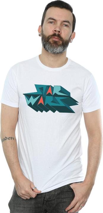 Immagine prodotto Star Wars Edgy Block Logo Maglietta Uomo (XXL)