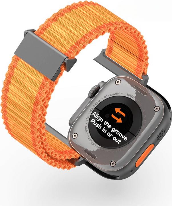 Actual product image Dux Ducis Ersatzarmband (44 mm, 45 mm, 42 mm, 49 mm, skin-friendly nylon)