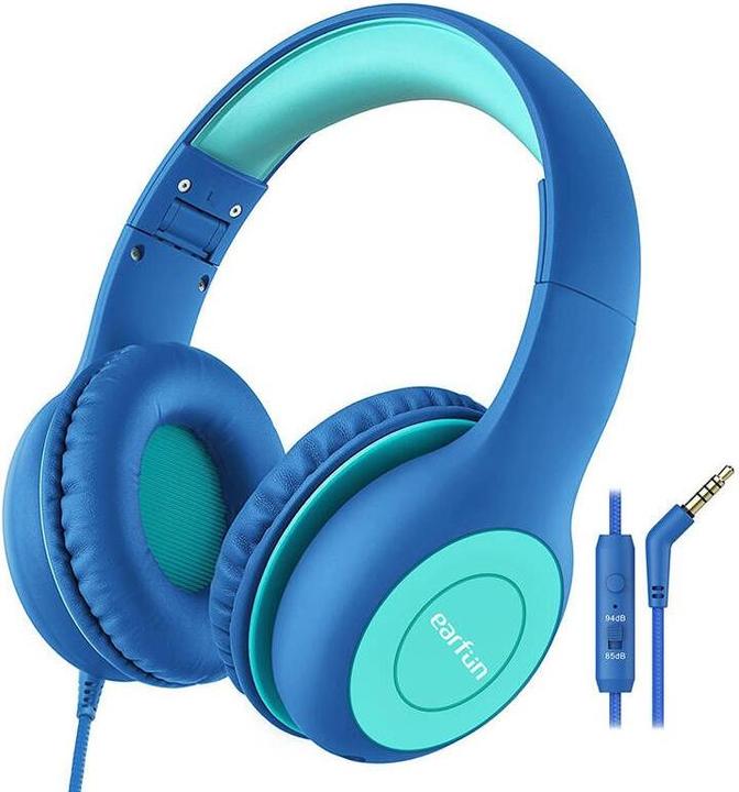 Actual product image EarFun Kids K1 In-Ear Headphones (blue-green)