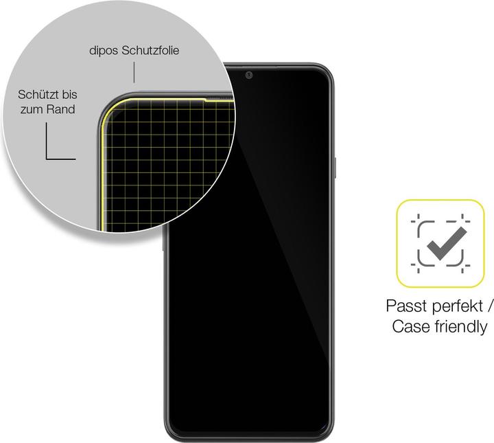 Actual product image Dipos Screen Protector Full-Cover 3D (2 Piece, Wiko Y60)