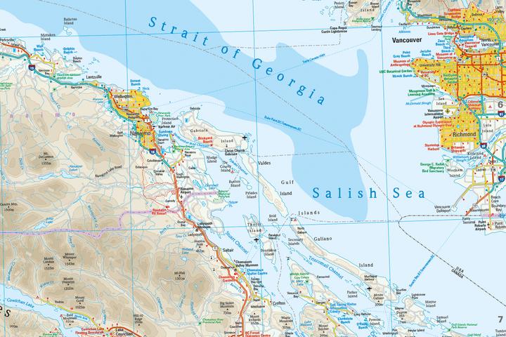 Immagine prodotto Mappa dell'Isola di Vancouver (1:250.000)