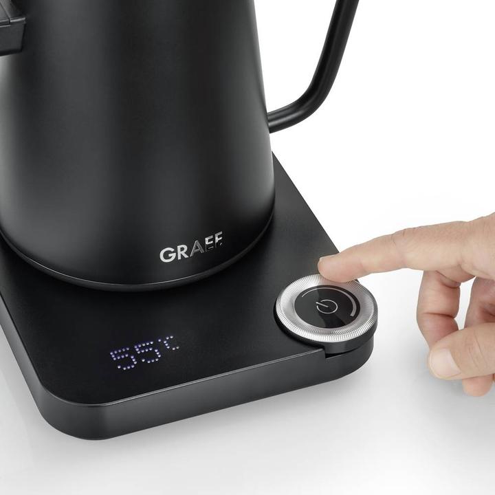 Actual product image Graef GK502EU Kettle Overheat protection Black (matt) (0.90 l, EU plug)