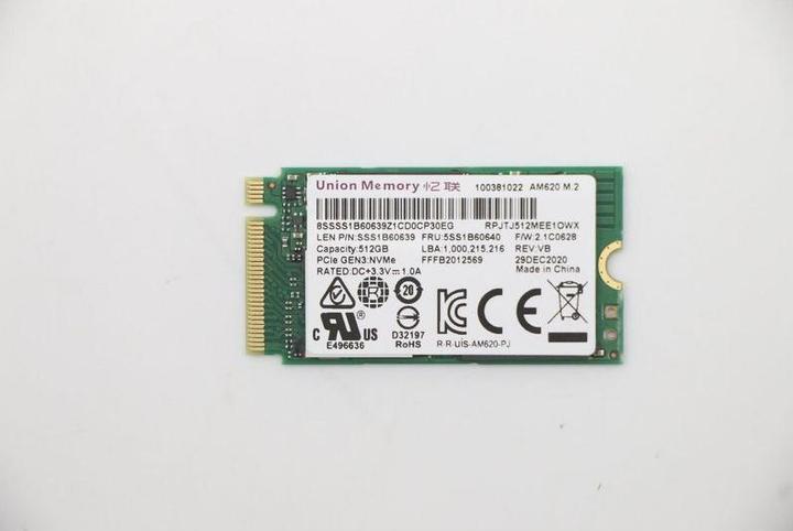 Immagine prodotto Lenovo UMIS AM620 512GB PCIe 2242 (512 GB, M.2 2242)