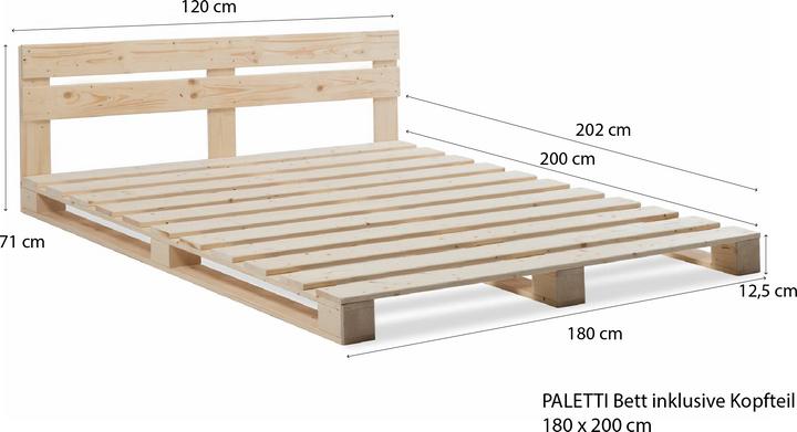 Actual product image Möbel-Eins Paletti (180 x 200 cm)