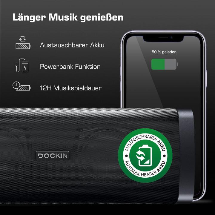Image du produit Dockin D Bien (10 h, Fonctionnement sur batterie)