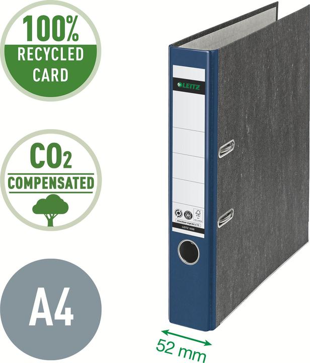 Productafbeelding Leitz STANDAARD-ORDER A4 52MM Met sleuven, voor A4-formaat, karton (RC), rugbreedte 52mm. Pate (A4, 52 mm, 1 Stuk)