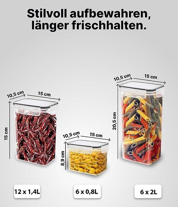 Produktbild Deco haus Vorratsdosen-Set mit Deckel (2 l)