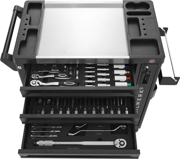 Actual product image Stahlwerk Workshop trolley PHOENIX tool trolley Assembly trolley 262 tools CrV (262 x)