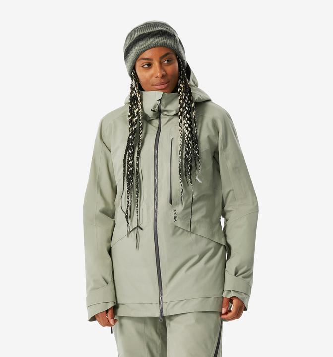Image du produit Wedze Veste de ski femme polyvalente et chaude - FR100 vert sauge (L)