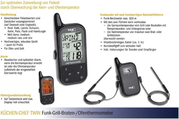 Produktbild TFA Digitales Grill-Bratenthermometer