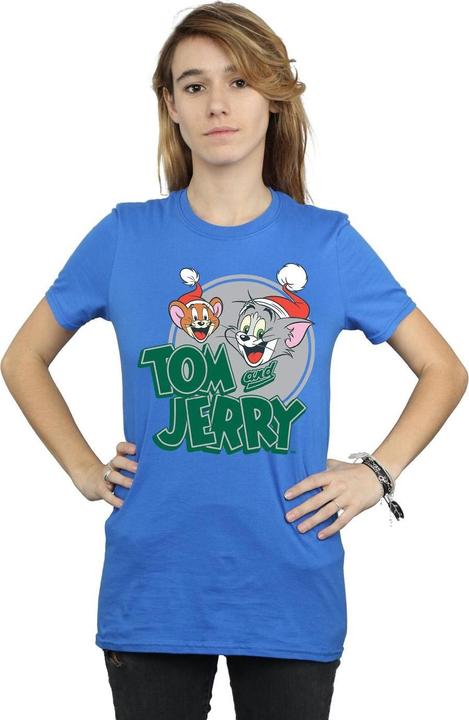 Immagine prodotto Tom & Jerry Christmas Greetings Maglietta Ampia Donna (M)