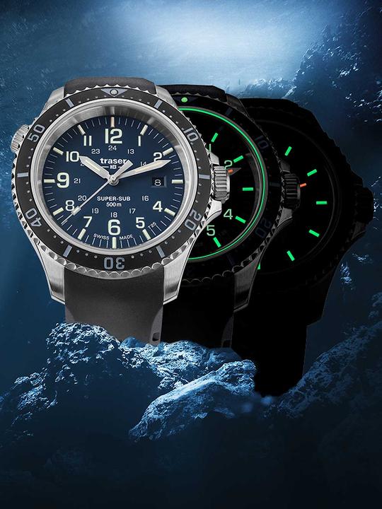 Actual product image Traser P67 SuperSub (Diving watch, 46 mm)