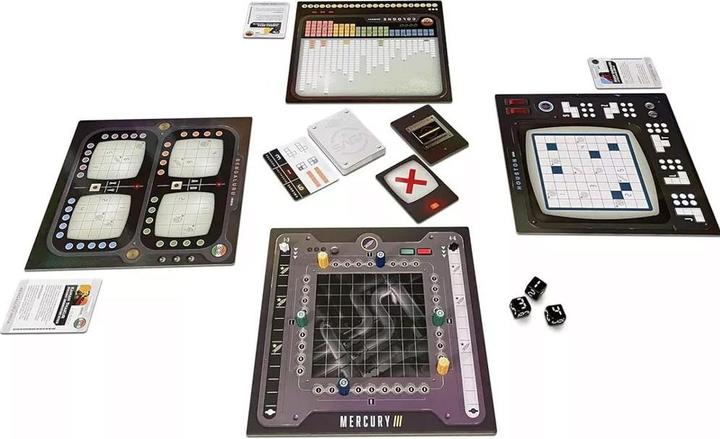 Actual product image Geronimo Games Mission Control Critical Orbit board game