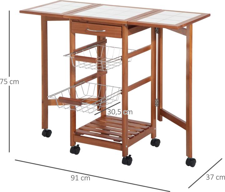 Immagine prodotto Homcom Carrello da cucina