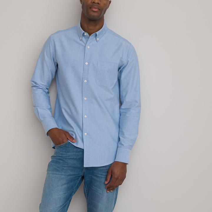 Actual product image La Redoute Collections Oxford Shirt with Button-Down Collar (XXL)