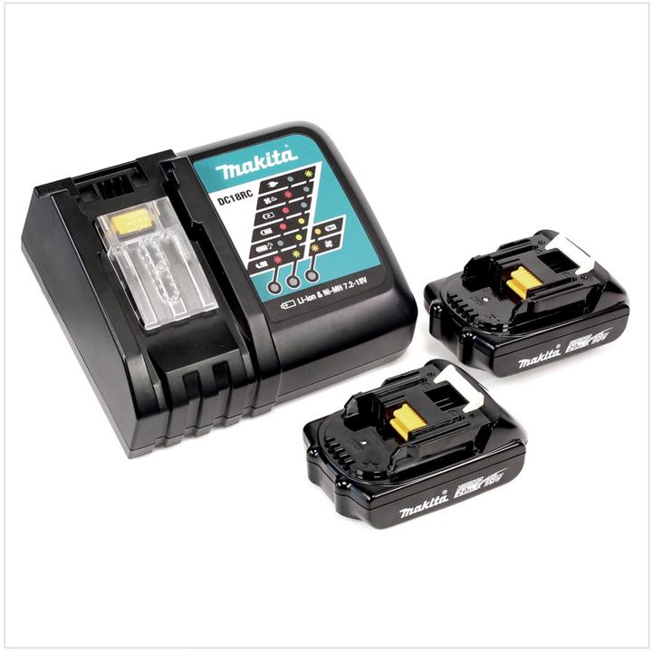 Produktbild Makita DDF 484 RAJ Akku Bohrschrauber 18 V 54 Nm Brushless + 2x Akku 2,0 Ah + Ladegerät + Makpac (Akkubetrieb)