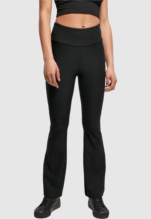 Image du produit Urban Classics Ladies High Waist Rib Boot Cut Leggings (XXL)