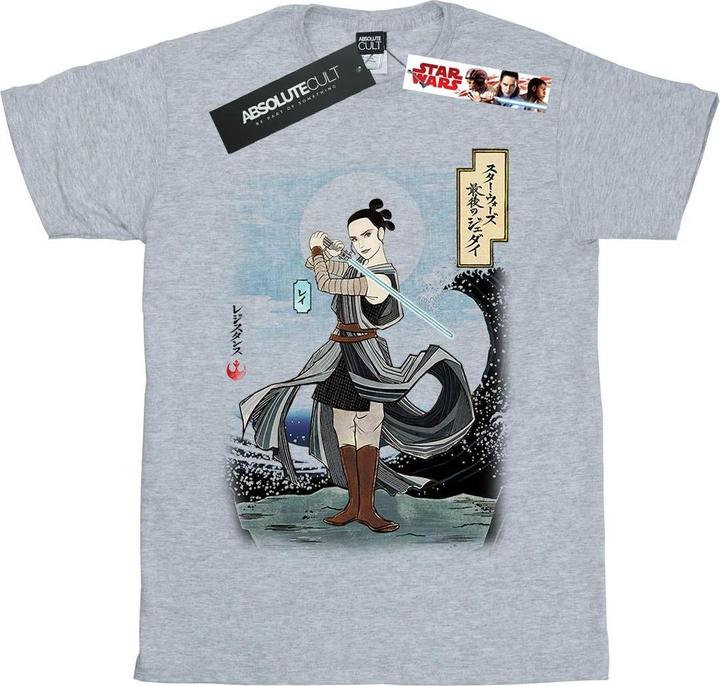 Produktbild Star Wars The Last Jedi Japanese Rey TShirt Mädchen (140, 146)