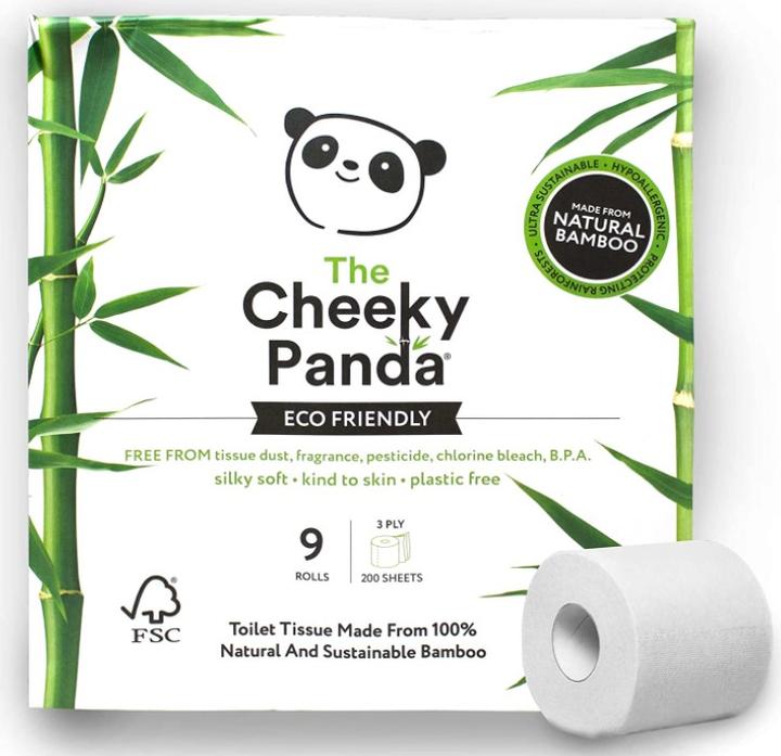 Actual product image The Cheeky Panda The Cheky Panda, bamboo toilet paper, 9 rolls (9 x)