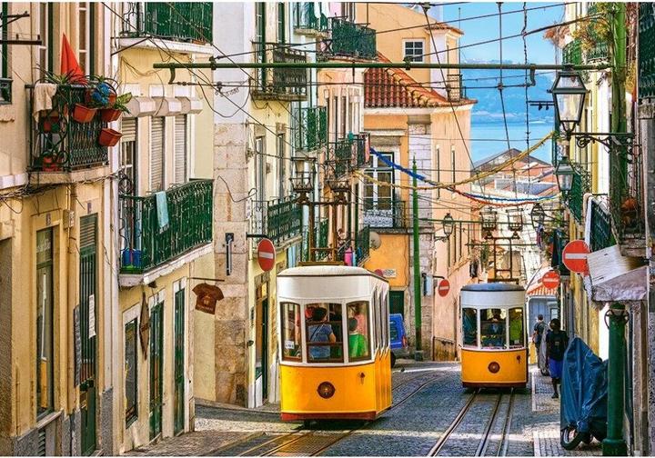 Produktbild Castorland C-104260-2 Lisbon Trams,Portugal, 1000 Teile Puzzle, bunt (1000 Teile)